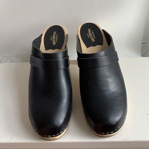 Swedish Hasbeens Slip In Clog in Black